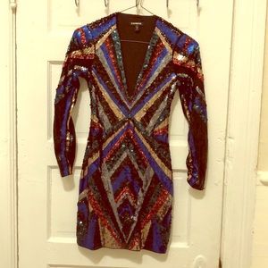 Sexy Beautiful Express Womens Multicolored Dress.